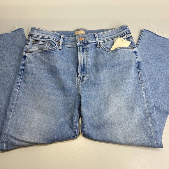 MOTHER Women’s The Lil Insider Crop Step Fray Jeans – Size 32P - Picture 1 of 13